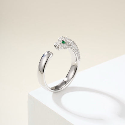[AuraEcho]PANTHERE HALF DIAMOND SMALL RING