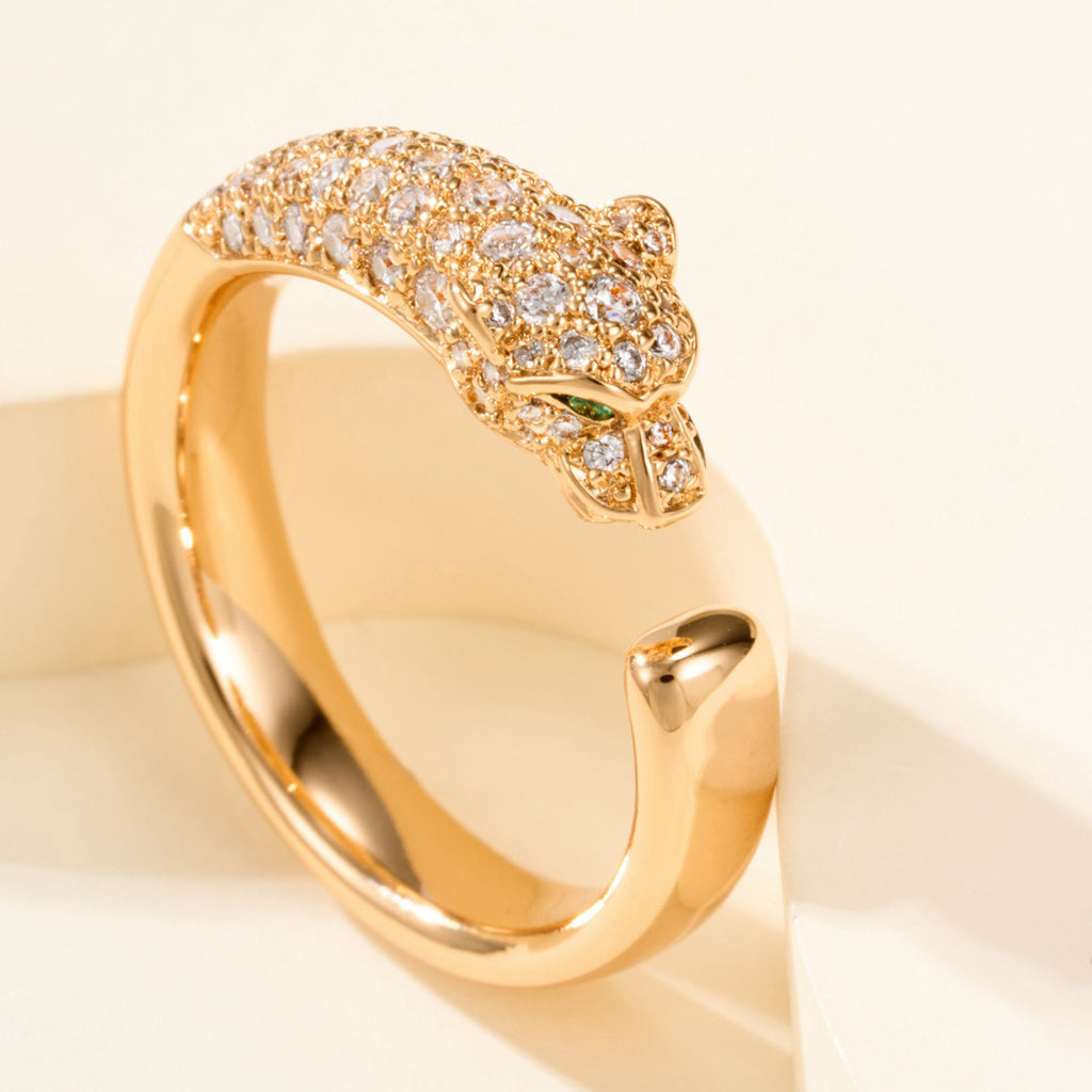 [AuraEcho]PANTHERE HALF DIAMOND SMALL RING