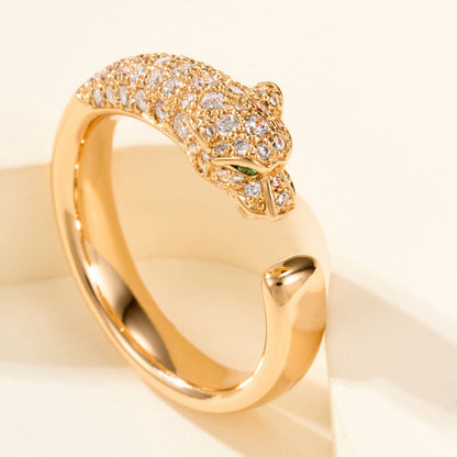 [AuraEcho]PANTHERE HALF DIAMOND SMALL RING