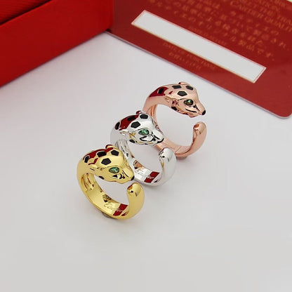 [AuraEcho]PANTHERE SPOTTED MEDIUM RING