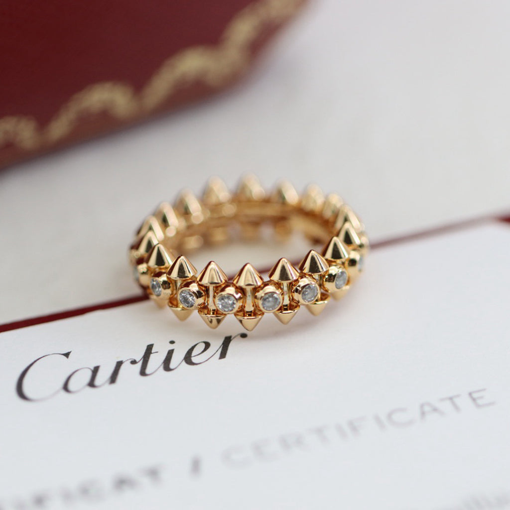 [AuraEcho]CLASH 6.8MM DIAMOND MEDIUM RING