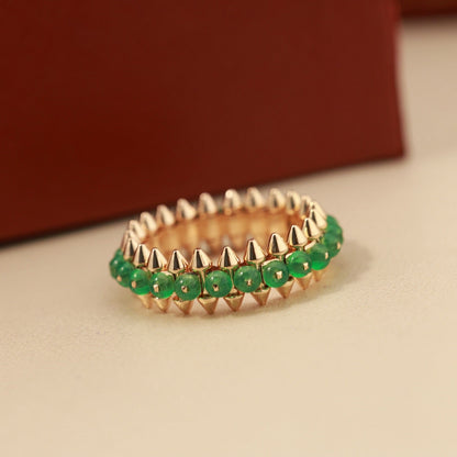 [AuraEcho]CLASH 7.9MM AGATE CHALCEDONY RING