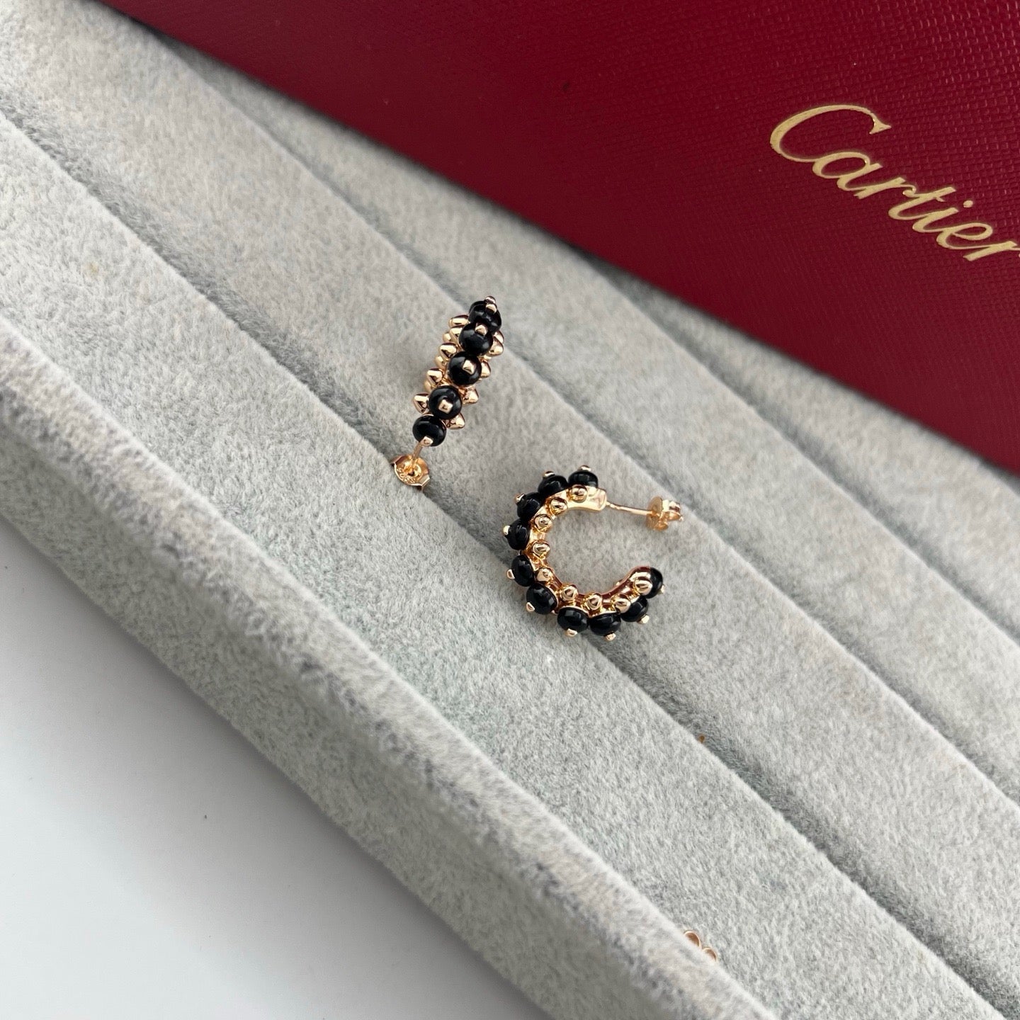 [AuraEcho]CLASH 7.9MM AGATE CHALCEDONY EARRINGS