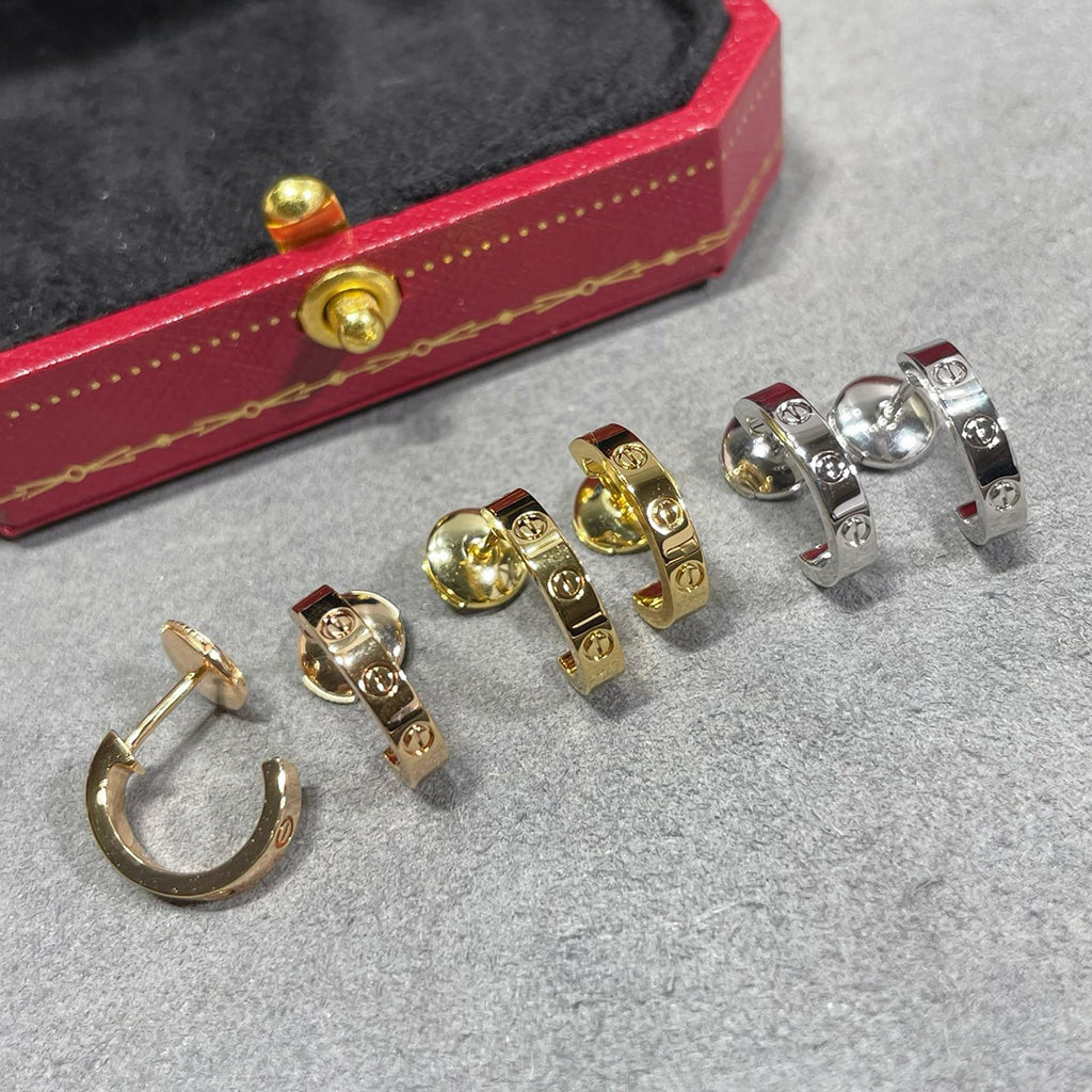 [AuraEcho]LOVE EARRINGS 2.65 MM NO DIAMOND SMALL