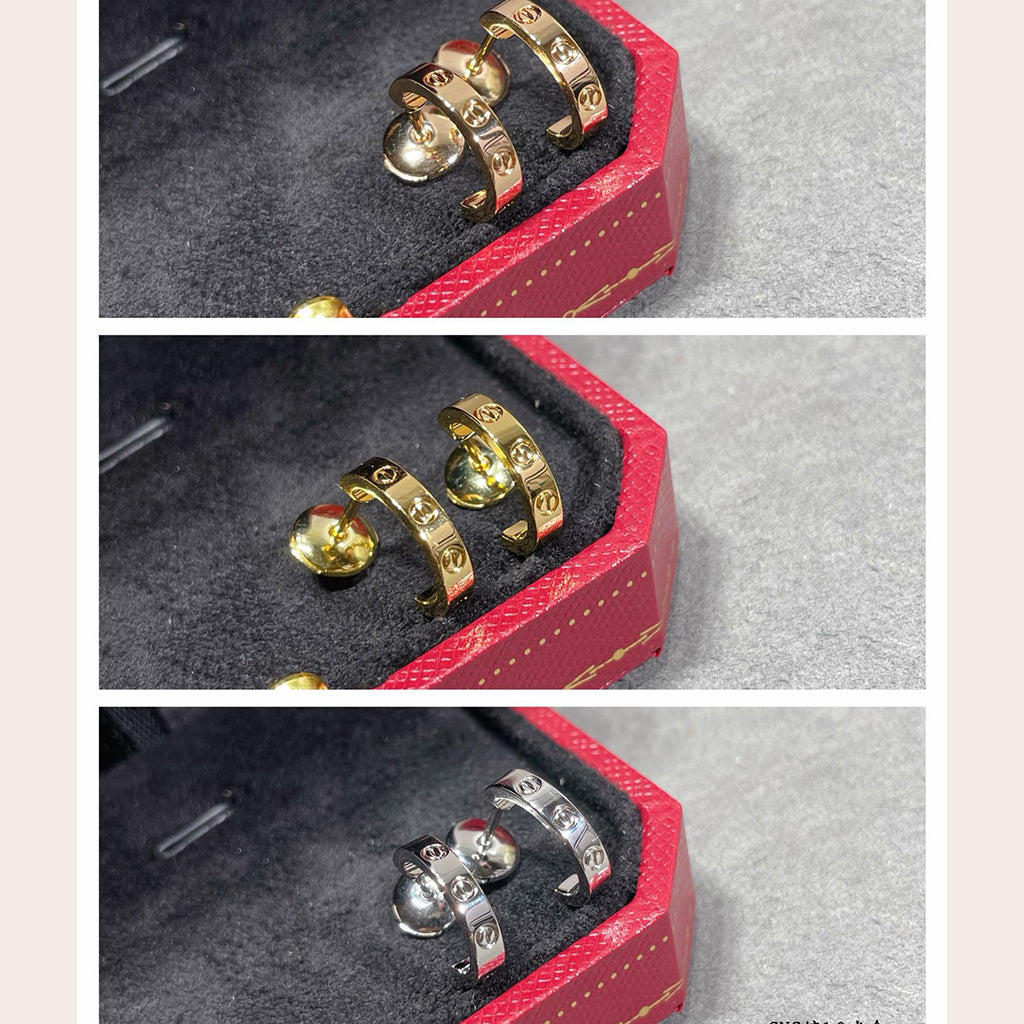 [AuraEcho]LOVE EARRINGS 2.65 MM NO DIAMOND SMALL