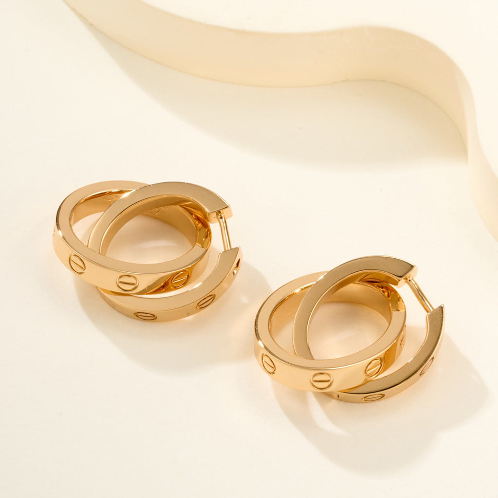 [AuraEcho]LOVE 3.3MM DANGLE EARRINGS