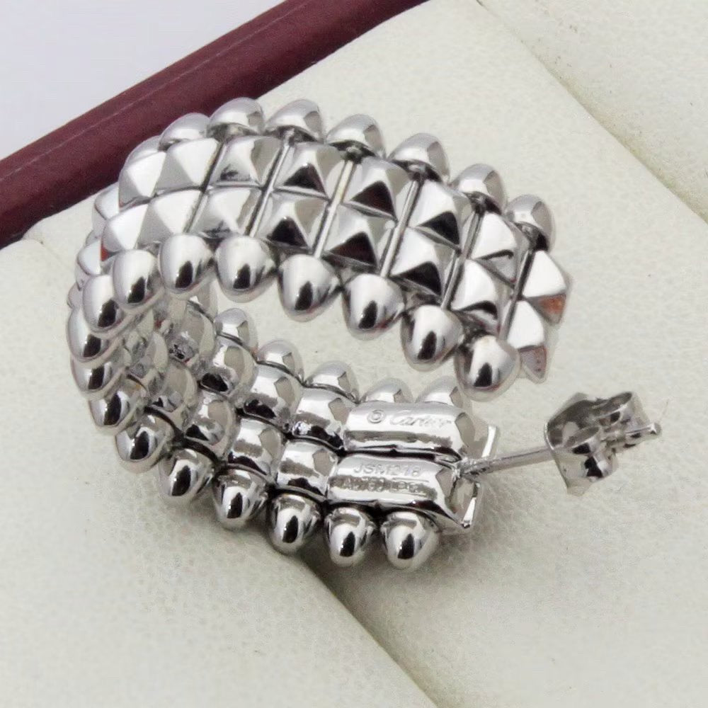 [AuraEcho]CLASH 9.2MM DOUBLE ROW EARRINGS
