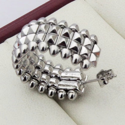 [AuraEcho]CLASH 9.2MM DOUBLE ROW EARRINGS
