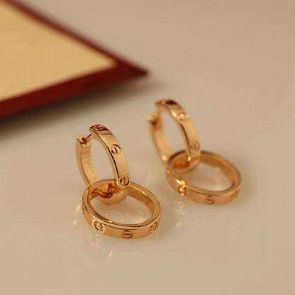 [AuraEcho]LOVE 3.3MM DANGLE EARRINGS