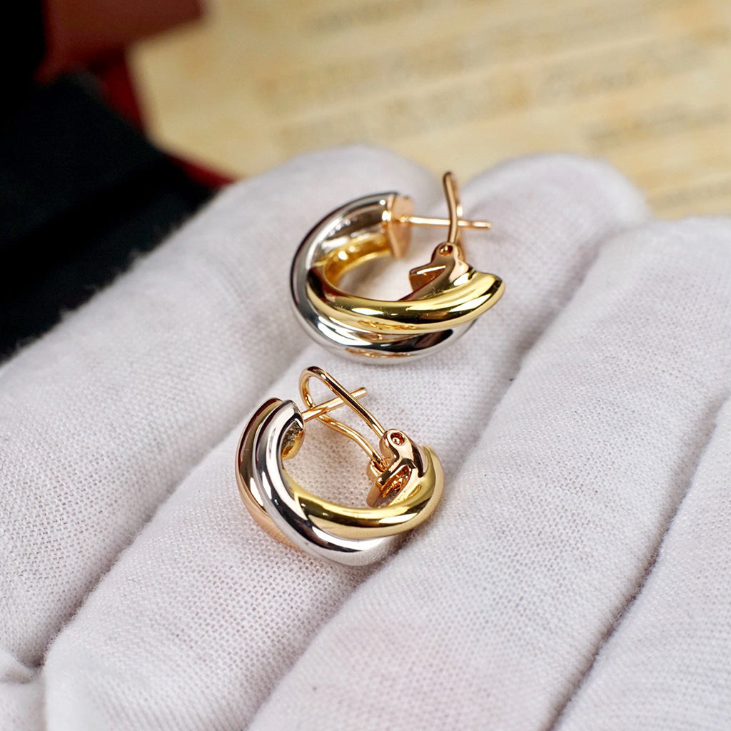 [AuraEcho]TRINITY ON DIAMOND CLASSIC EARRINGS