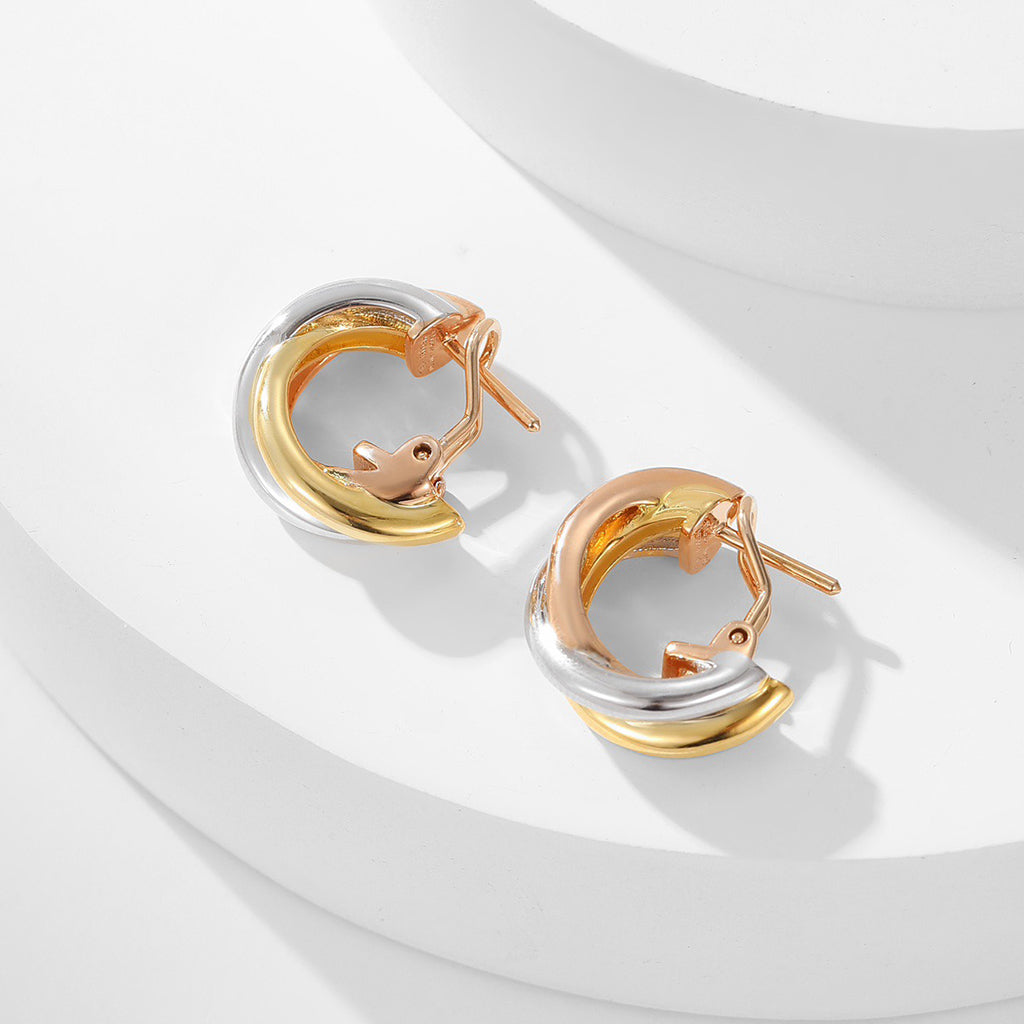 [AuraEcho]TRINITY ON DIAMOND CLASSIC EARRINGS