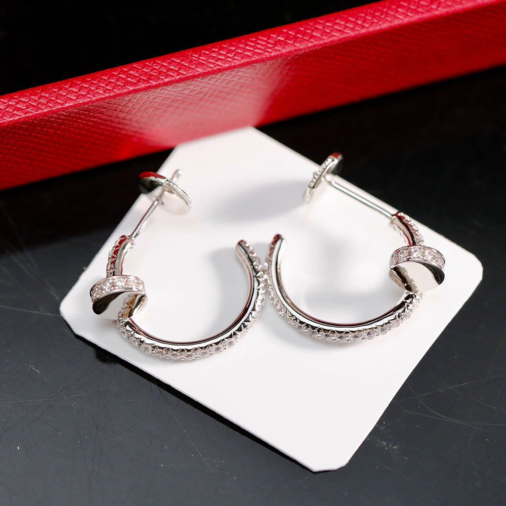 [AuraEcho]JUSTE FULL DIAMOND SMALL EARRINGS