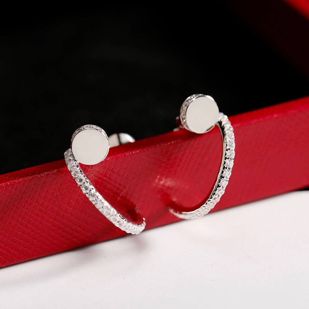 [AuraEcho]JUSTE FULL DIAMOND SMALL EARRINGS
