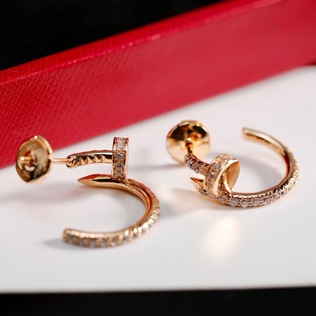 [AuraEcho]JUSTE FULL DIAMOND SMALL EARRINGS