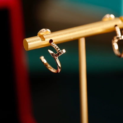[AuraEcho]JUSTE NO DIAMOND SMALL EARRINGS