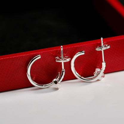 [AuraEcho]JUSTE NO DIAMOND SMALL EARRINGS