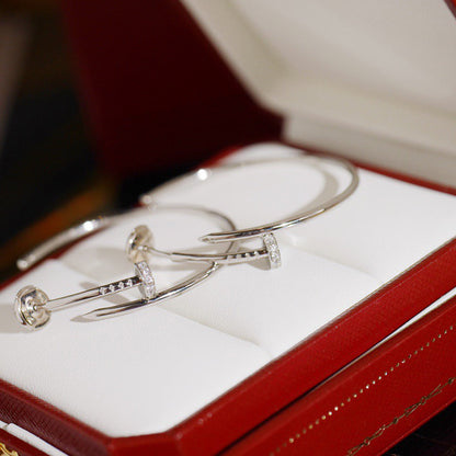 [AuraEcho]JUSTE HALF DIAMOND LARGE EARRINGS