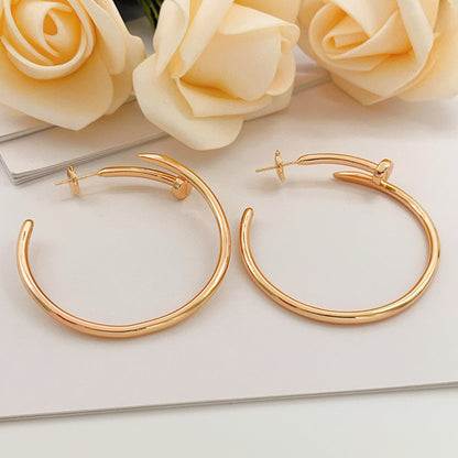 [AuraEcho]JUSTE NO DIAMOND LARGE EARRINGS
