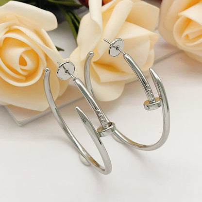 [AuraEcho]JUSTE NO DIAMOND LARGE EARRINGS