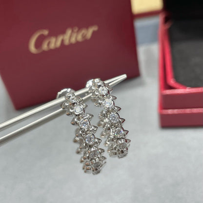 [AuraEcho]CLASH FULL DIAMOND MEDIUM EARRINGS
