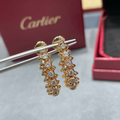 [AuraEcho]CLASH FULL DIAMOND MEDIUM EARRINGS
