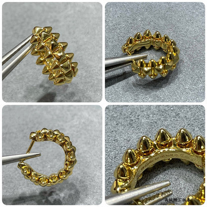 [AuraEcho]CLASH MINI HOOP EARRINGS