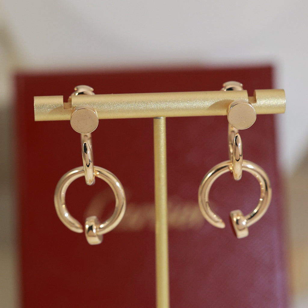[AuraEcho]JUSTE NO DIAMOND DOUBLE EARRINGS