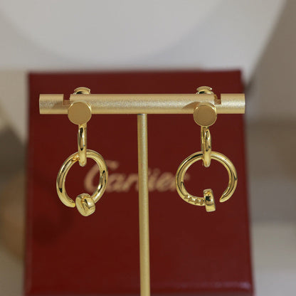 [AuraEcho]JUSTE NO DIAMOND DOUBLE EARRINGS