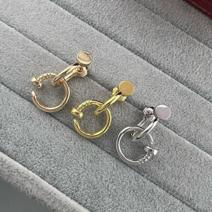 [AuraEcho]JUSTE NO DIAMOND DOUBLE EARRINGS
