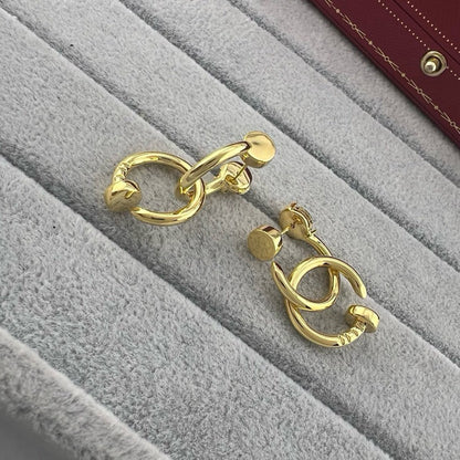[AuraEcho]JUSTE NO DIAMOND DOUBLE EARRINGS