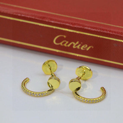 [AuraEcho]JUSTE FULL DIAMOND DOUBLE EARRINGS