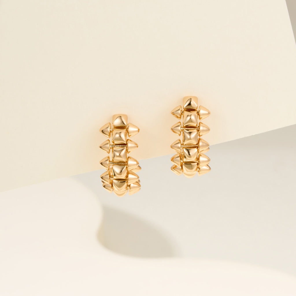 [AuraEcho]CLASH MINI HOOP EARRINGS