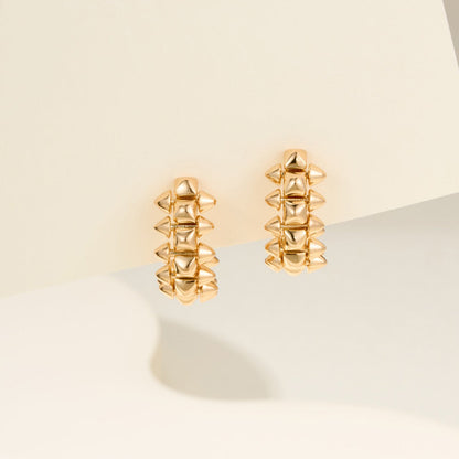 [AuraEcho]CLASH MINI HOOP EARRINGS