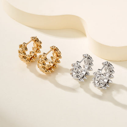 [AuraEcho]CLASH MINI HOOP EARRINGS