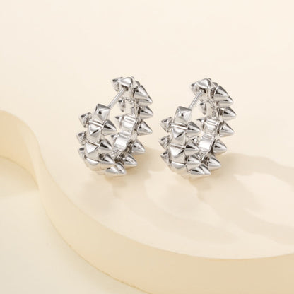 [AuraEcho]CLASH MINI HOOP EARRINGS