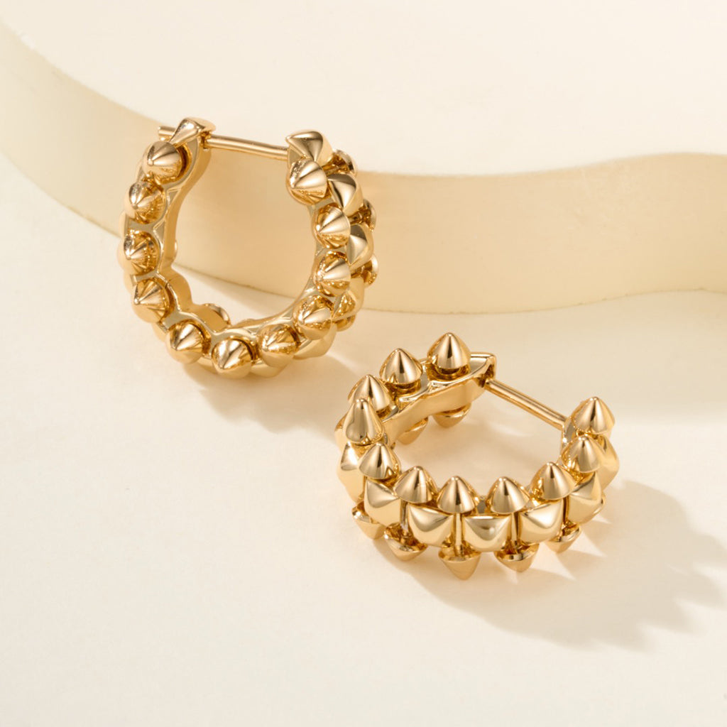 [AuraEcho]CLASH MINI HOOP EARRINGS