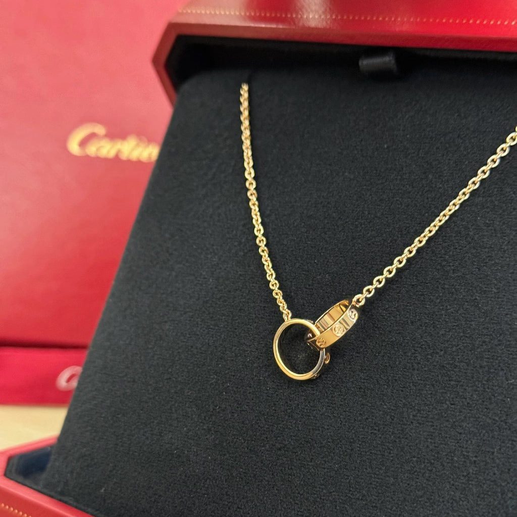 [AuraEcho]LOVE DOUBLE RING NECKLACE