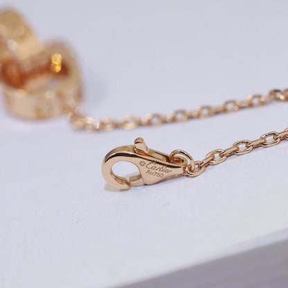 [AuraEcho]LOVE DOUBLE RING NECKLACE