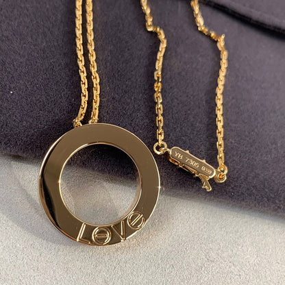 [AuraEcho]LOVE NECKLACE 16MM 3 DIAMONDS