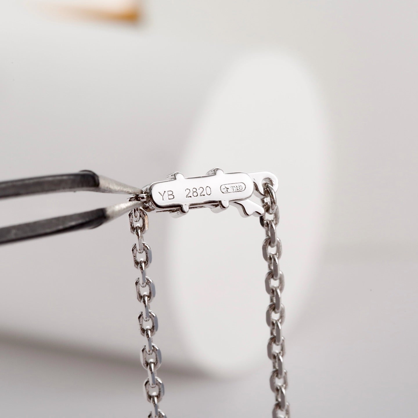 [AuraEcho]LOVE NECKLACE 16MM  FULL DIAMOND