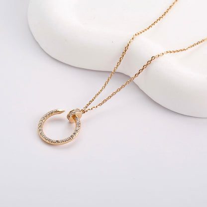 [AuraEcho]JUSTE NECKLACE FULL DIAMOND