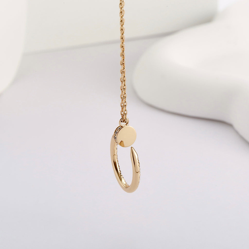 [AuraEcho]JUSTE NECKLACE FULL DIAMOND