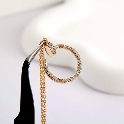 [AuraEcho]JUSTE NECKLACE FULL DIAMOND
