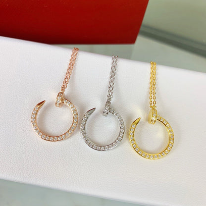 [AuraEcho]JUSTE NECKLACE FULL DIAMOND