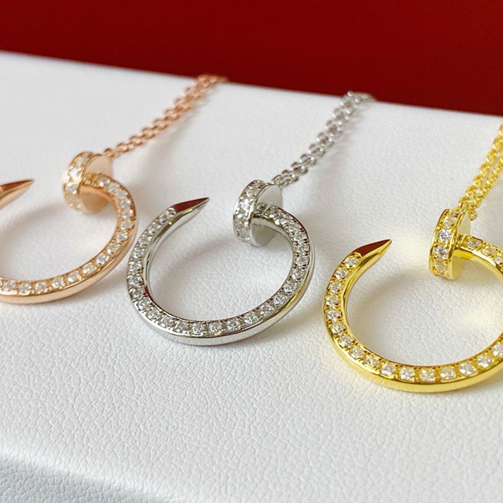 [AuraEcho]JUSTE NECKLACE FULL DIAMOND