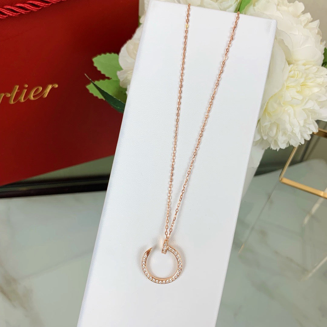 [AuraEcho]JUSTE NECKLACE FULL DIAMOND