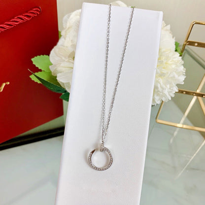[AuraEcho]JUSTE NECKLACE FULL DIAMOND