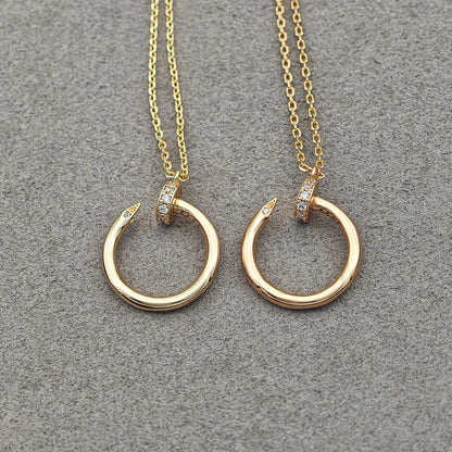 [AuraEcho]JUSTE NECKLACE HALF DIAMOND
