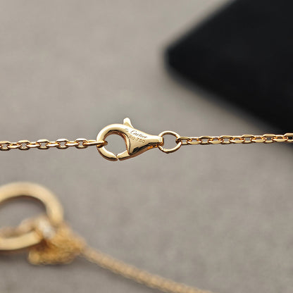 [AuraEcho]JUSTE NECKLACE HALF DIAMOND