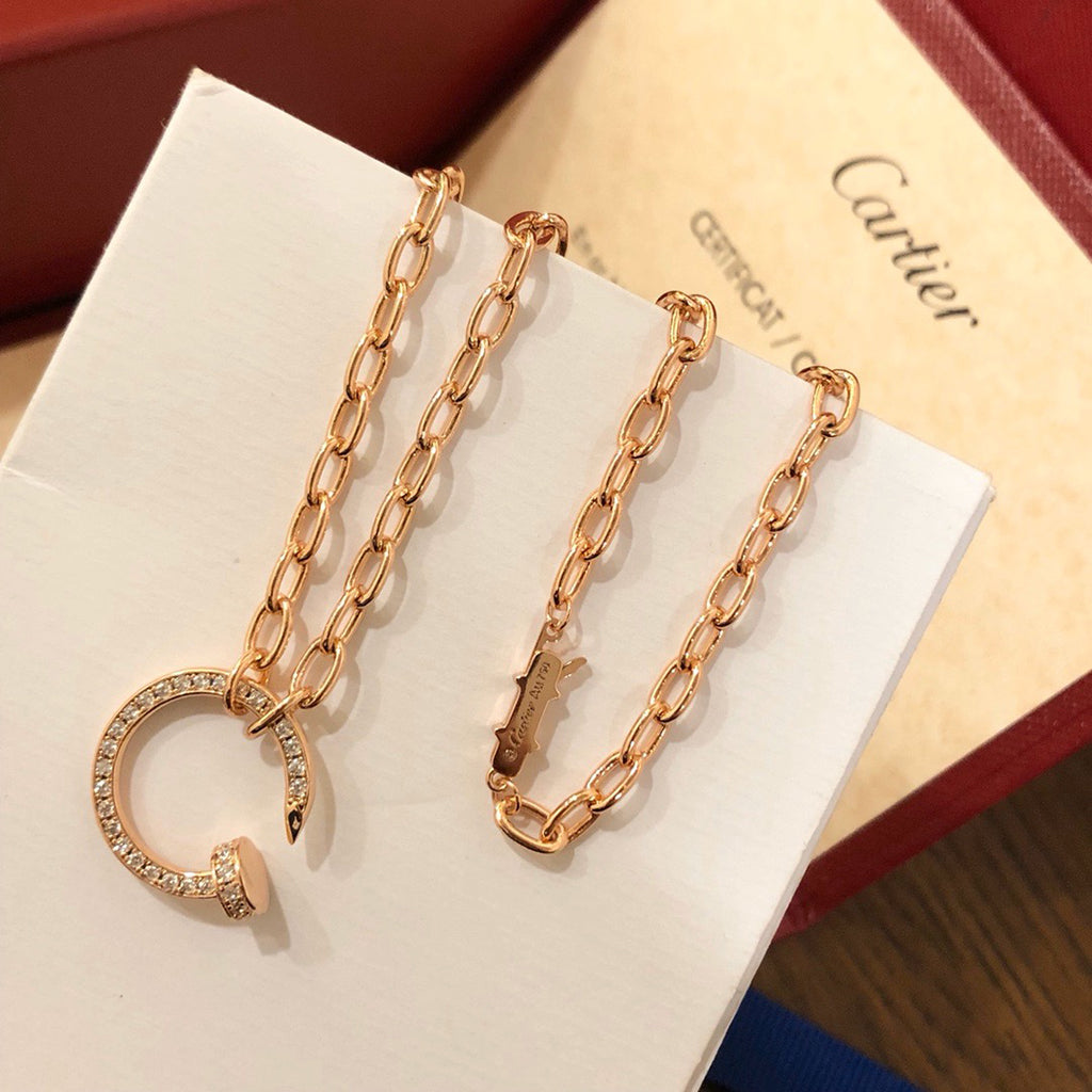 [AuraEcho]JUSTE NECKLACE FULL DIAMONDS